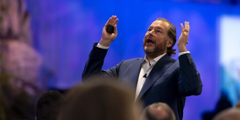 Marc Benioff’s rant about AI at earnings conference reverses stock price decline