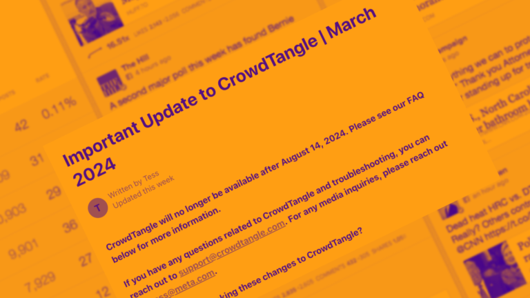 What does the demise of CrowdTangle mean for data access under DSA?