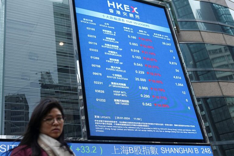 Tech stocks tumble Asian stocks as dollar gains on inflation data